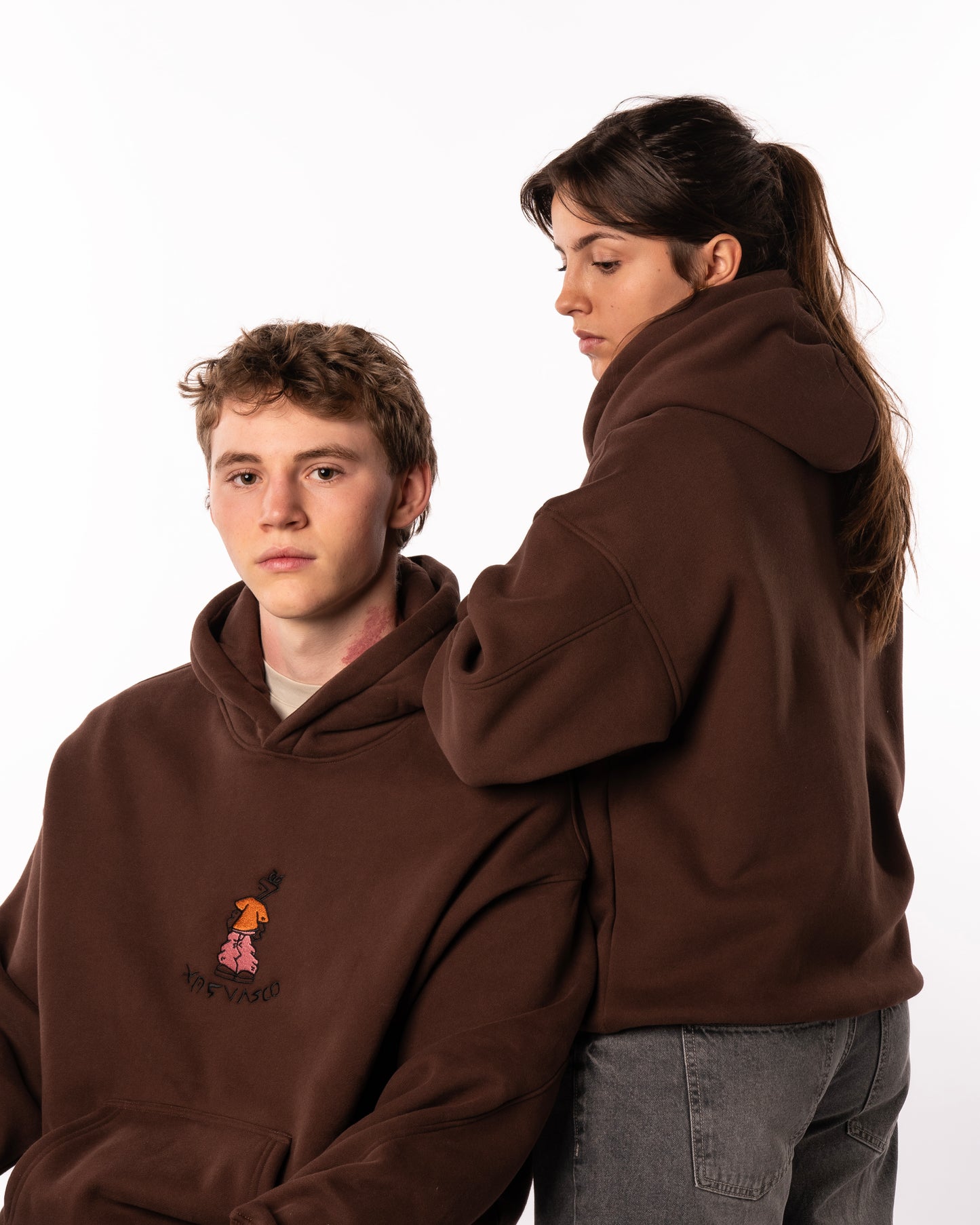 Brown Hoodie | Xas Vasco
